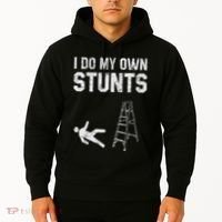 Funny Ladder Fall Gift Broken Bone Hand Get Well Soon Hoodie thumb 2
