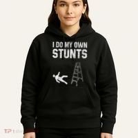 Funny Ladder Fall Gift Broken Bone Hand Get Well Soon Hoodie thumb 5