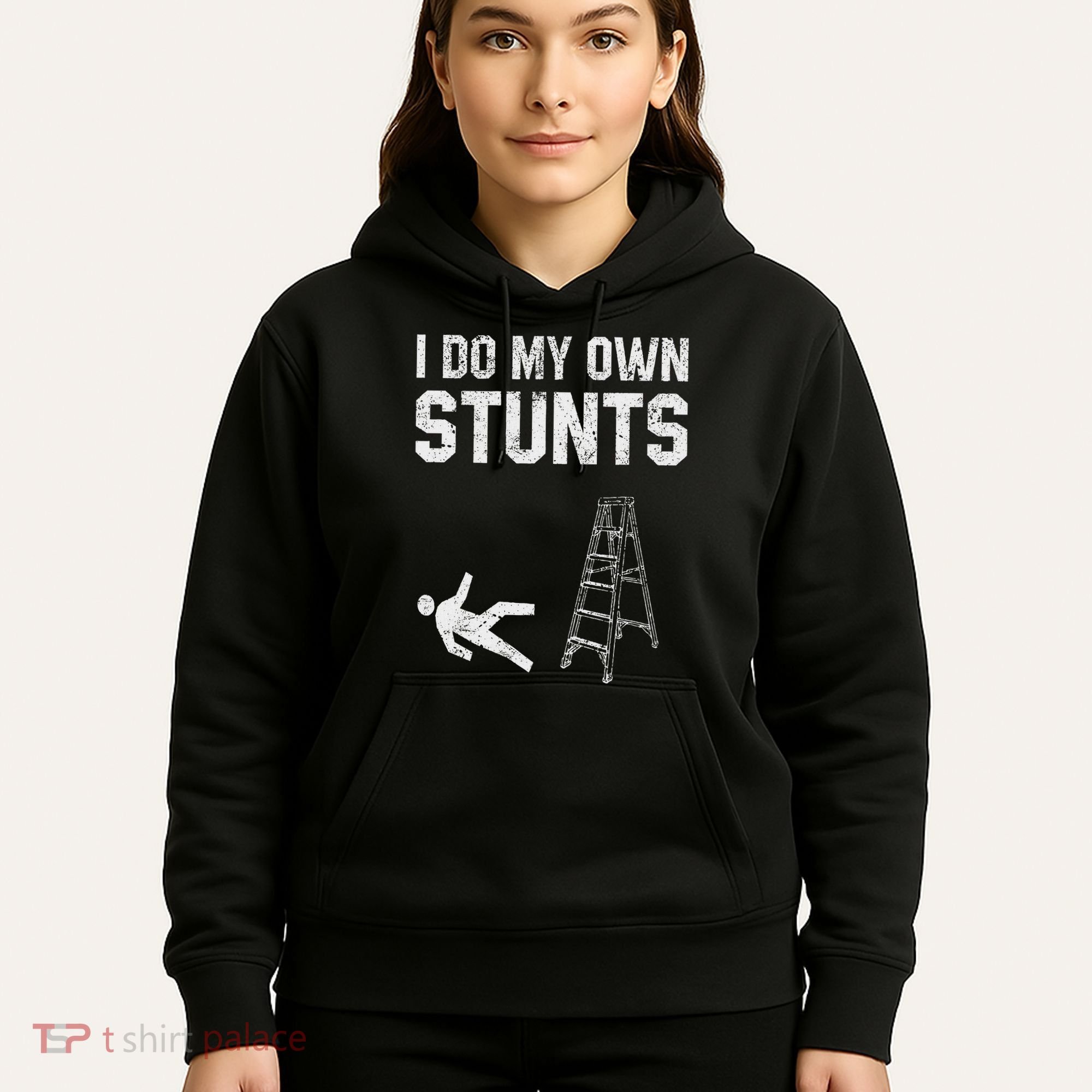 Funny Ladder Fall Gift Broken Bone Hand Get Well Soon Hoodie