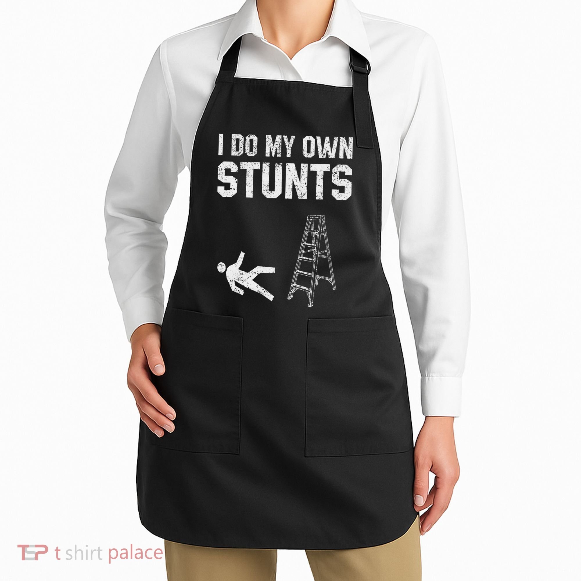 Funny Ladder Fall Gift Broken Bone Hand Get Well Soon Apron