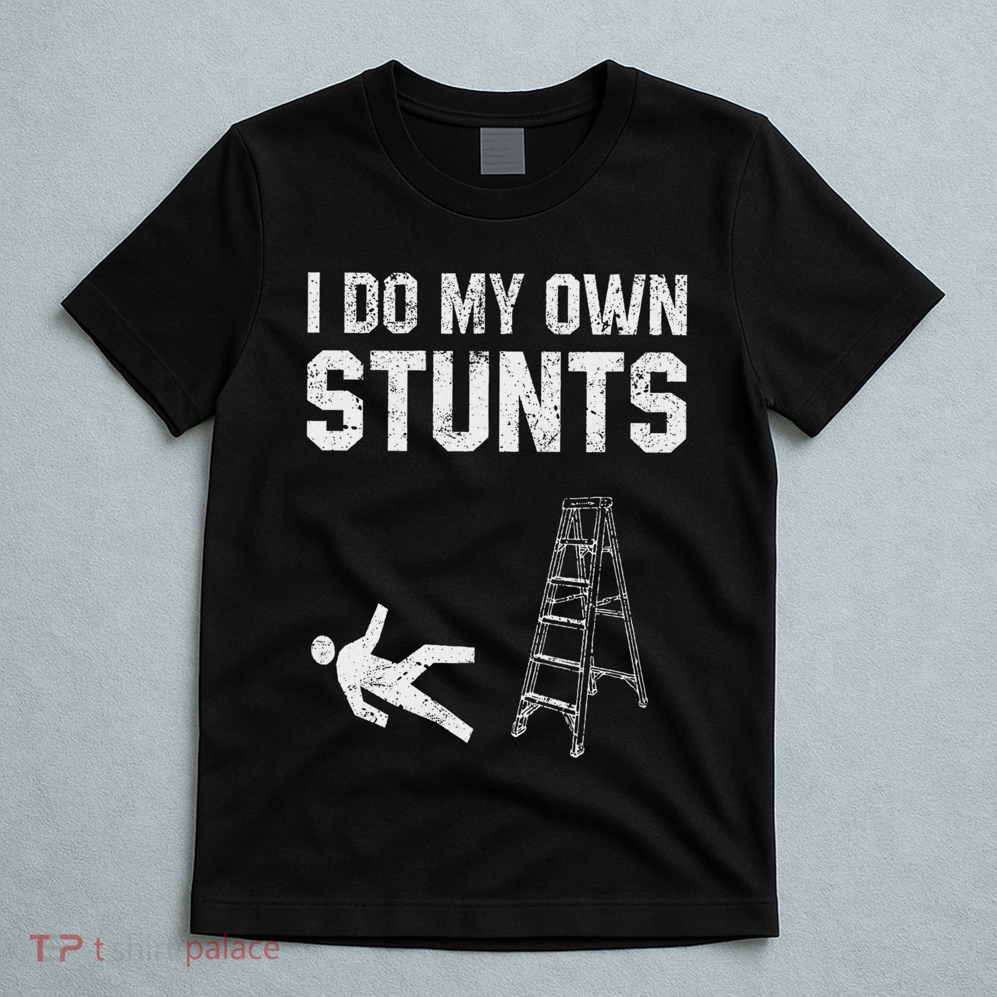 Funny Ladder Fall Gift Broken Bone Hand Get Well Soon T-Shirt