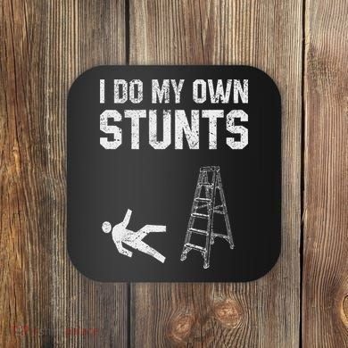 Funny Ladder Fall Gift Broken Bone Hand Get Well Soon Coaster