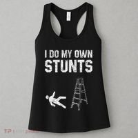 Funny Ladder Fall Gift Broken Bone Hand Get Well Soon Women's Tank Top thumb 3
