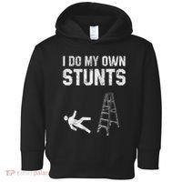 Funny Ladder Fall Gift Broken Bone Hand Get Well Soon Toddler Hoodie thumb 0