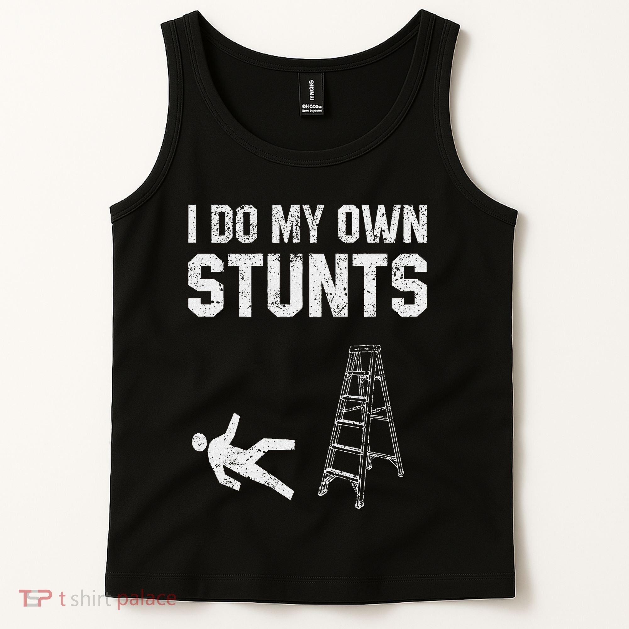 Funny Ladder Fall Gift Broken Bone Hand Get Well Soon Tank Top