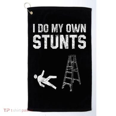 Funny Ladder Fall Gift Broken Bone Hand Get Well Soon Golf Towel