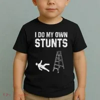 Funny Ladder Fall Gift Broken Bone Hand Get Well Soon Toddler T-Shirt thumb 2