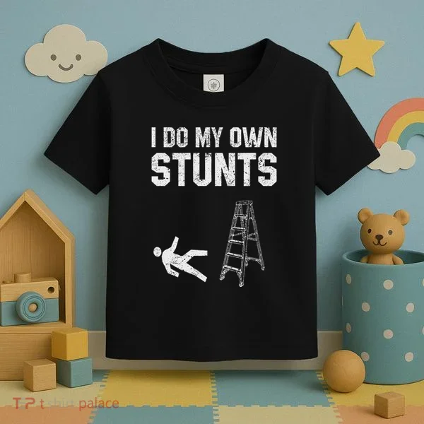 Funny Ladder Fall Gift Broken Bone Hand Get Well Soon Toddler T-Shirt