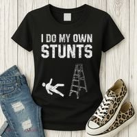 Funny Ladder Fall Gift Broken Bone Hand Get Well Soon Women's T-Shirt thumb 3