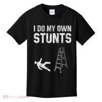 Funny Ladder Fall Gift Broken Bone Hand Get Well Soon Kids T-Shirt thumb 0