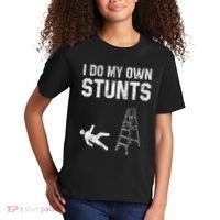 Funny Ladder Fall Gift Broken Bone Hand Get Well Soon Kids T-Shirt thumb 2