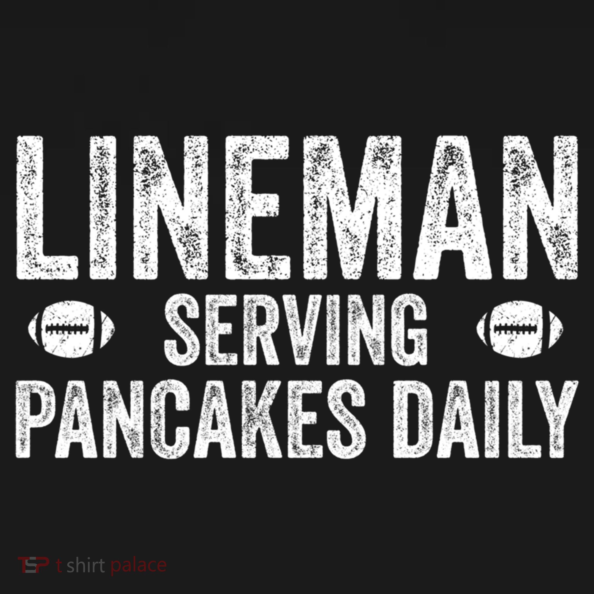 Football Lineman Funny Gift Serving Pancakes Daily Women's Tank Top