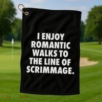 Football Lineman For Offensive Golf Towel thumb 1