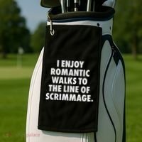Football Lineman For Offensive Golf Towel thumb 2