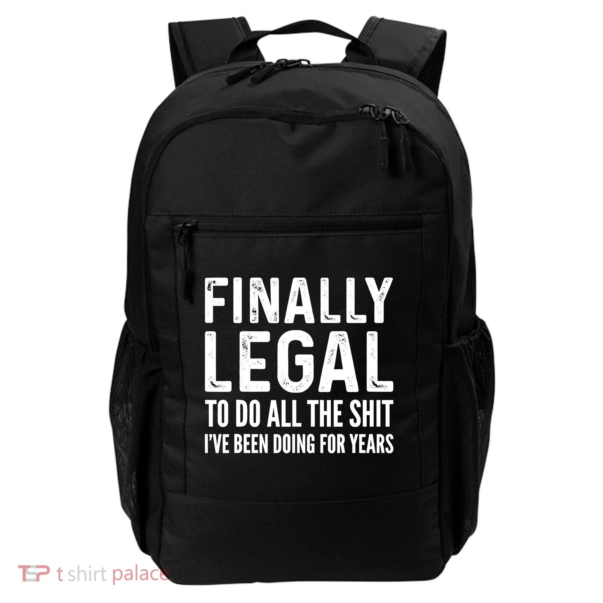 Finally Legal Funny 21st Birthday 2002 Gift Backpack