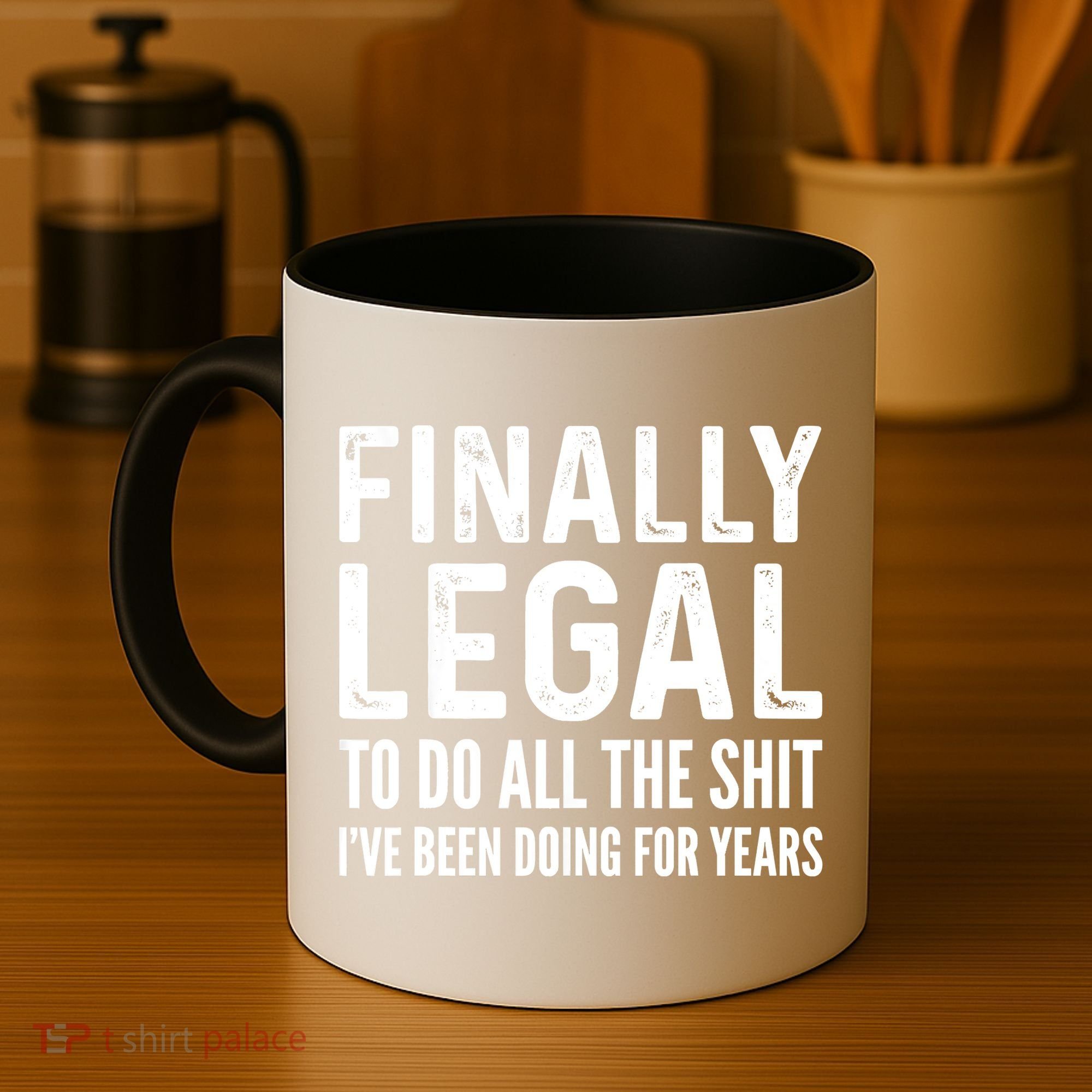 Finally Legal Funny 21st Birthday 2002 Gift Coffee Mug
