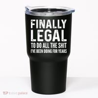Finally Legal Funny 21st Birthday 2002 Gift Tumbler thumb 0