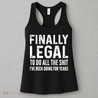 Finally Legal Funny 21st Birthday 2002 Gift Women's Tank Top thumb 3