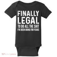 Finally Legal Funny 21st Birthday 2002 Gift Baby Bodysuit thumb 0