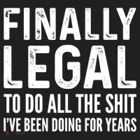 Finally Legal Funny 21st Birthday 2002 Gift Golf Towel thumb 3