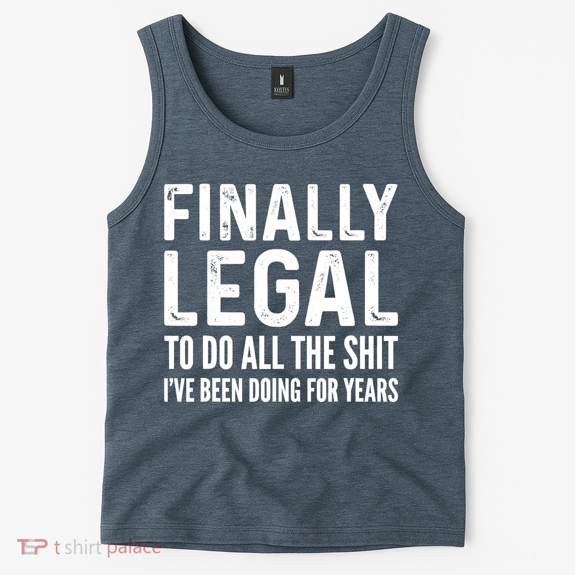 Finally Legal Funny 21st Birthday 2002 Gift Tank Top