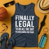 Finally Legal Funny 21st Birthday 2002 Gift Tank Top thumb 4
