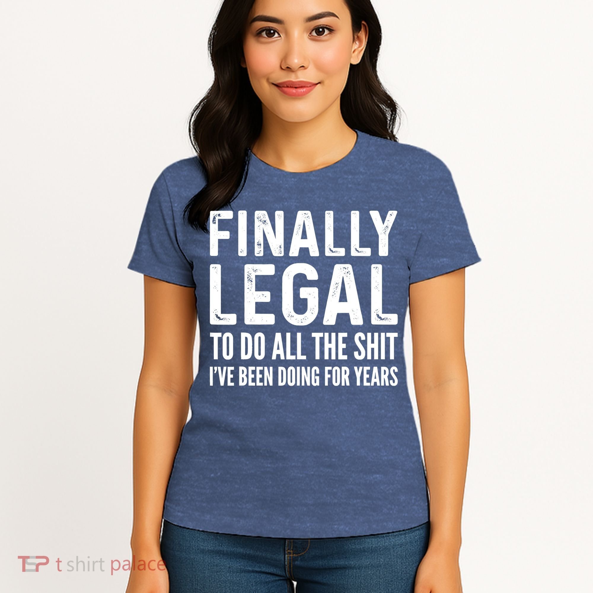 Finally Legal Funny 21st Birthday 2002 Gift Women's T-Shirt