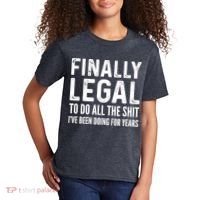 Finally Legal Funny 21st Birthday 2002 Gift Kids T-Shirt thumb 2