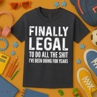 Finally Legal Funny 21st Birthday 2002 Gift Kids T-Shirt thumb 3