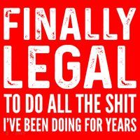 Finally Legal Funny 21st Birthday 2002 Gift Santa Hat thumb 1