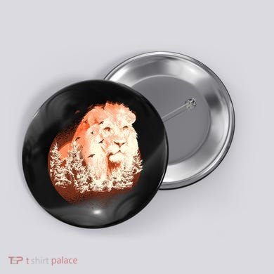 Forest Lion Button