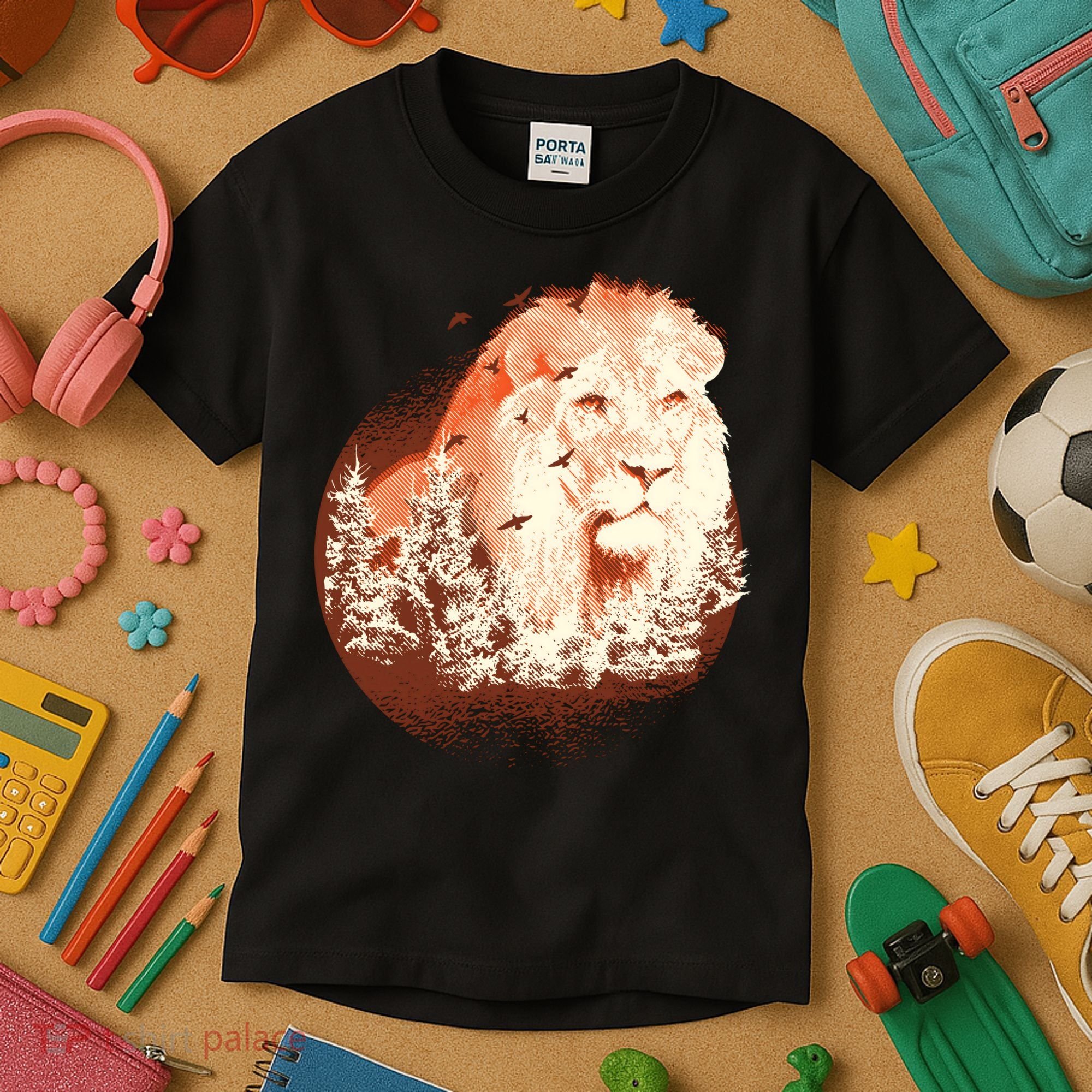 Forest Lion Kids T-Shirt