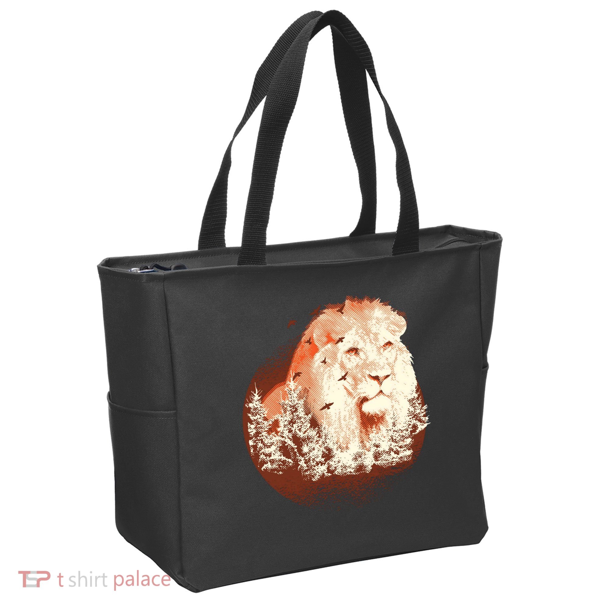 Forest Lion Tote Bag