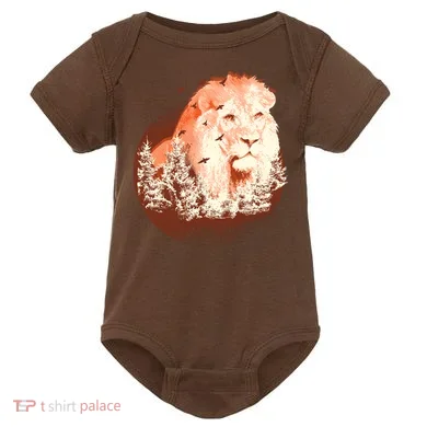 Forest Lion Baby Bodysuit