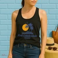 Fort Lauderdale Florida Gift Fl Beach Tourist Souvenir Usa Women's Tank Top thumb 2