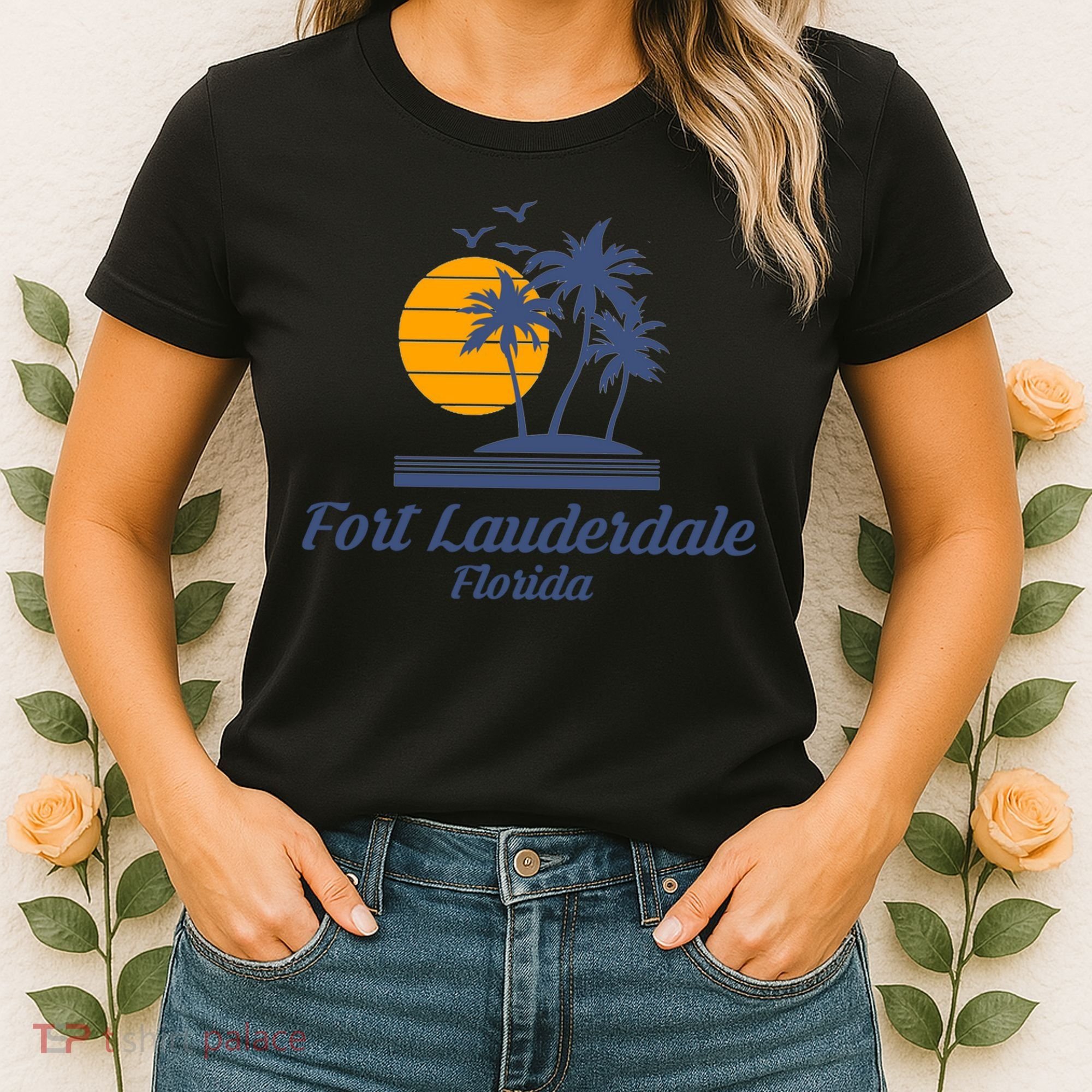 Fort Lauderdale Florida Gift Fl Beach Tourist Souvenir Usa Women's T-Shirt