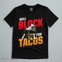 Football Lineman For Tacos Offensive Defensive Player T-Shirt thumb 5