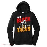 Football Lineman For Tacos Offensive Defensive Player Women's Hoodie thumb 0