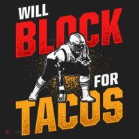 Football Lineman For Tacos Offensive Defensive Player Tumbler thumb 3