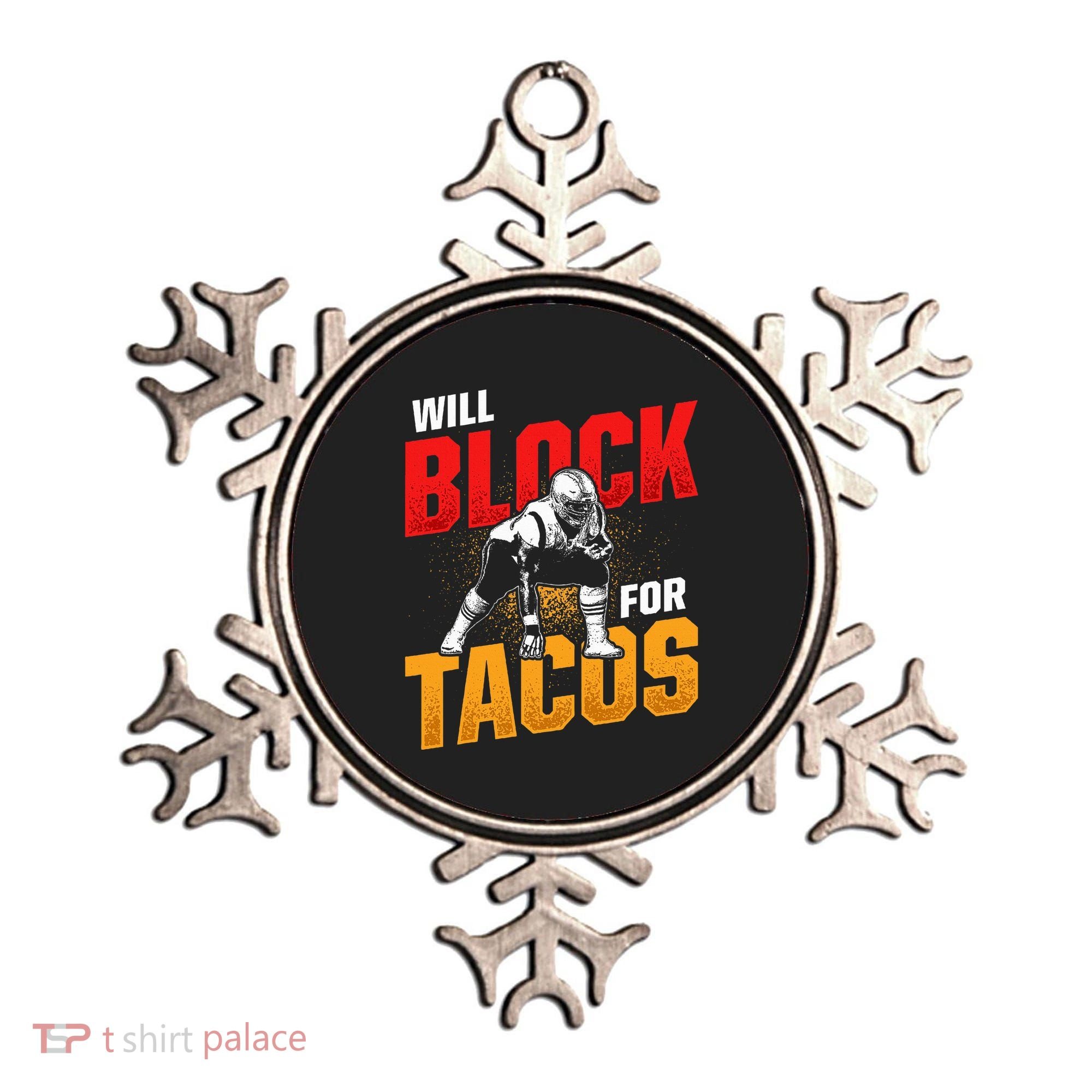 Football Lineman For Tacos Offensive Defensive Player Ornament
