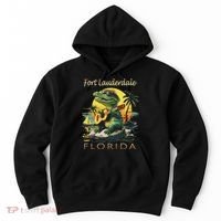 Fort Lauderdale Florida Vacation Cute Alligator Souvenir Hoodie thumb 0