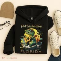 Fort Lauderdale Florida Vacation Cute Alligator Souvenir Hoodie thumb 4