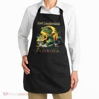 Fort Lauderdale Florida Vacation Cute Alligator Souvenir Apron thumb 2