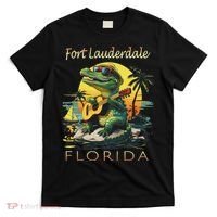 Fort Lauderdale Florida Vacation Cute Alligator Souvenir T-Shirt thumb 0