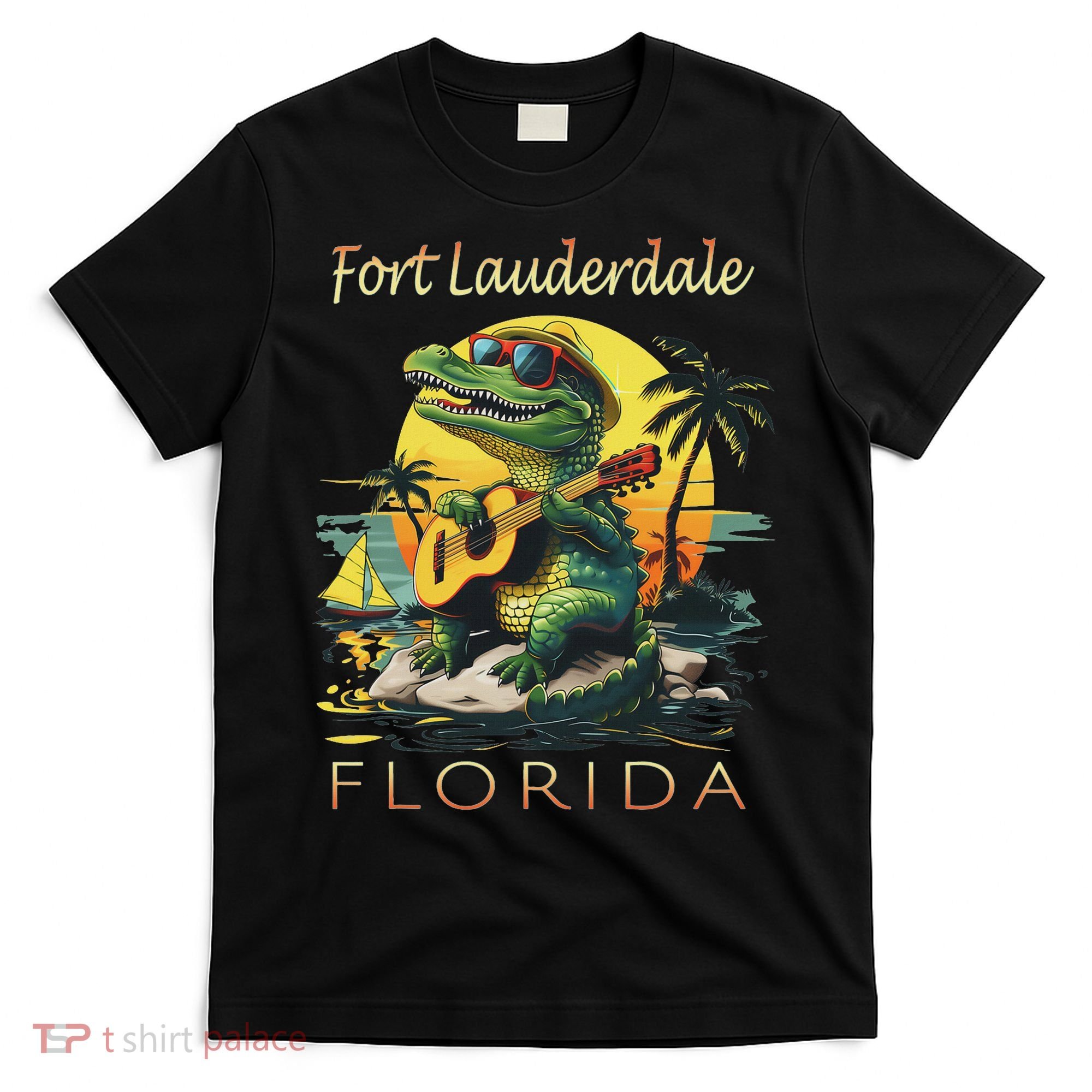 Fort Lauderdale Florida Vacation Cute Alligator Souvenir T-Shirt