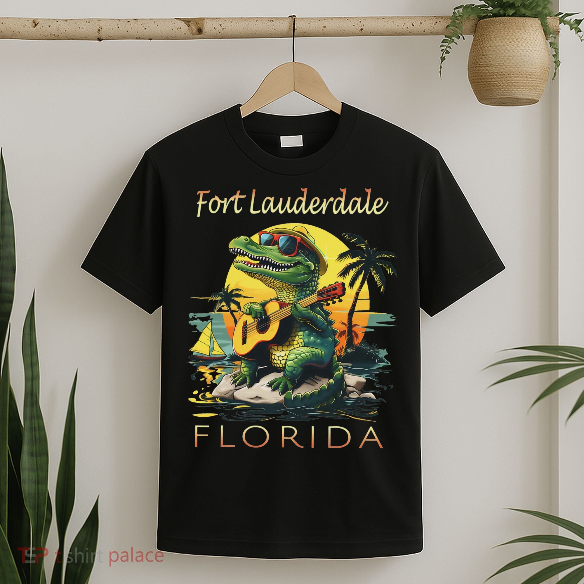 Fort Lauderdale Florida Vacation Cute Alligator Souvenir T-Shirt