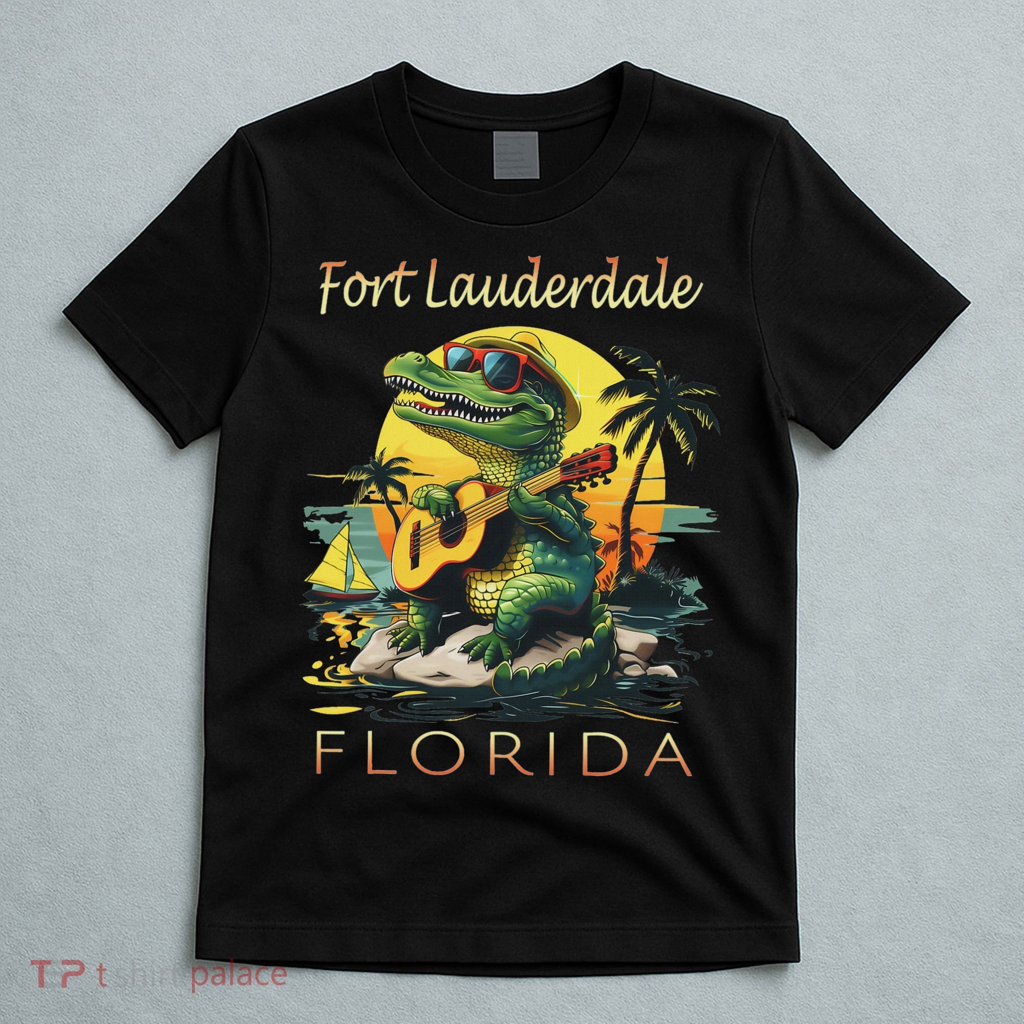 Fort Lauderdale Florida Vacation Cute Alligator Souvenir T-Shirt