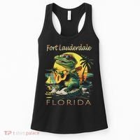 Fort Lauderdale Florida Vacation Cute Alligator Souvenir Women's Tank Top thumb 0