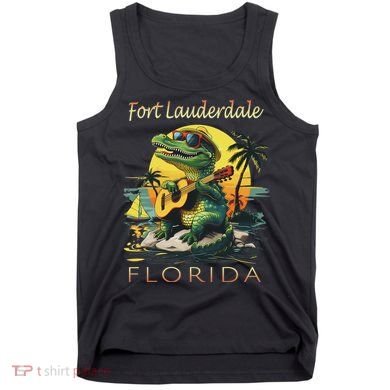 Fort Lauderdale Florida Vacation Cute Alligator Souvenir Tank Top