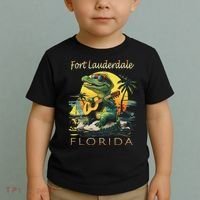 Fort Lauderdale Florida Vacation Cute Alligator Souvenir Toddler T-Shirt thumb 2